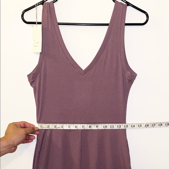 A New Day - Women's Sleeveless Rib Knit Ballet Purple Dress (NWT) Size: … - Picture 5 of 14